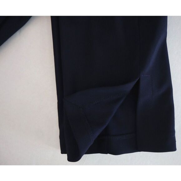 En Saison x Anthropologie Women's Sz S Navy Blue High-Waist Side-Slit Pants - Picture 8 of 13
